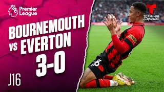 Highlights & Goals: Bournemouth vs. Everton 3-0 | Premier League | Telemundo Deportes