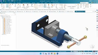 Solid Edge 2023 Tutorial - Vise Design Assembly