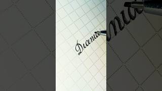 Calligraphy for beginners "Diania"😍❤️ beautiful name by pencil #calligraphy #shorts
