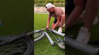 THIS BIKE IS CHALLENGING REALITY😳 #prank #diy #shorts