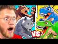 WILD ANIMALS vs DINOSAURS (who is stronger?)