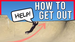 HOW TO GET OUT OF A RAMP AT THE SKATEPARK | BEGINNER GUIDE