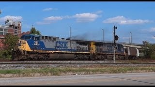 CSX Grain Train In Baltimore City