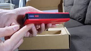 Unboxing de Jump Starter, auxiliar de partida, Power Bank comprado no Ali Choice  teste