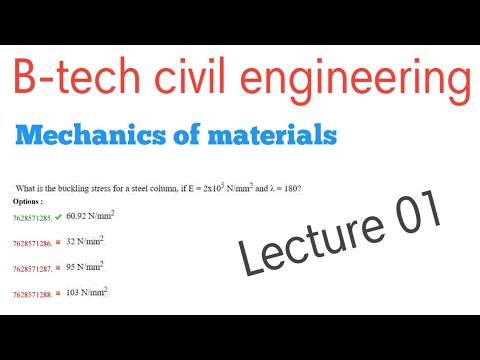 Mechanics Of Materials - Lecture 01 - Syllabus And Stress Strain ...