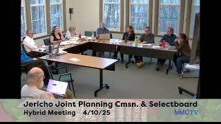 Jericho Joint Planning Cmsn - Selectboard 4-10-2025