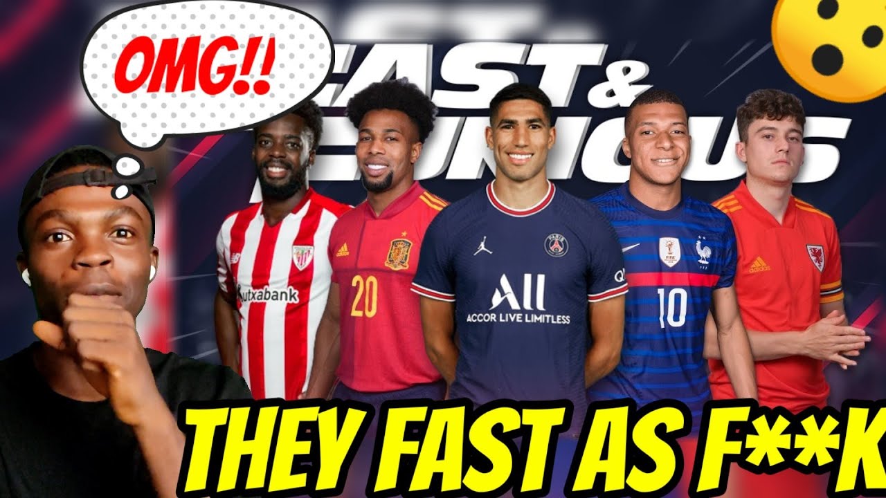 Top 10 FASTEST FOOTBALL PLAYERS 2021 • Reaction (Unimaginable Speed ...