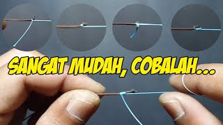 5 cara mengikat tali ke ujung tegek | Best 5 how to tie fishing pole lines | Fishing Knots