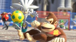 Mario & Sonic at the Rio 2016 Olympic Games Duel Football Sliver vs Sonic , Sliver vs Luigi
