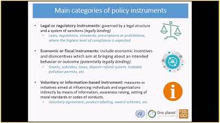 Webinar: Regulatory Instruments for Sustainable Consumption and Production