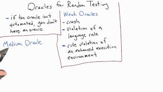 Medium Oracles - Software Testing