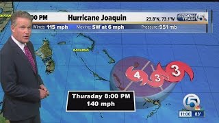 Hurricane Joaquin nears Bahamas as a Category 3 storm