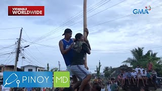 Grupo ng kalalakihan, nadisgrasya sa larong palo sebo! | Pinoy MD