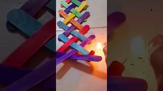 Popsicle sticks domino effect 🥳