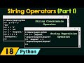 String Operators in Python (Part 1)