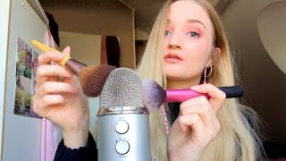 ASMR | MIC BRUSHING \u0026 WHISPERING för att du ska kunna somna