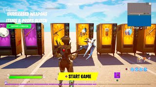 Fortnite Creative Mode Glitches - How To Get Unreleased Weapons & Item Glitch New After Patch Method