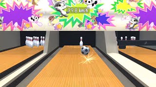 あつまれBOWLING：バラエティ　3ピンスペア×2　ルーレット→サッカーボール　  #あつまれBOWLING #ボウリング