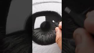 Step by Step QUICK and EASY EYE Drawing!  #shorts #drawing