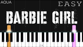 Aqua - Barbie Girl | EASY Piano Tutorial