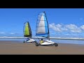 4K Blokart beach sailing adventure -  Muriwai to South head