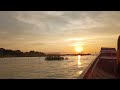 beautiful morning of tonle sap river ទេសភាពព្រះអាទិត្យរះពេលព្រឹកដ៏ស្រស់ស្អាត