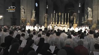 Messe chrismale : premier rassemblement des prêtres de Paris après l´incendie de la Cathédrale