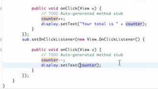 Android App Development Tutorial 10 : Using setText method for our button YouTube