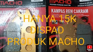 GROSIR DISPAD(KAMPAS DEPAN) PRODUK MACHO PART dari Solo.