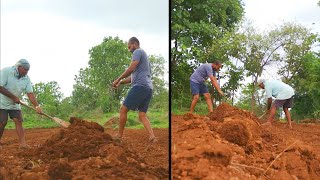 आमच्या गावाकडची शेतात बांध घालायची पद्धत