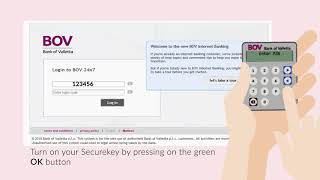 Using your BOV Securekey to log into BOV Internet Banking