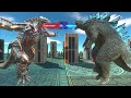 Godzilla vs. Kong : The epic battle vs Mechagodzilla! - Animal Revolt Battle Simulator