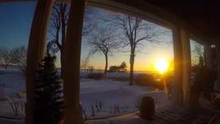 GoPro Hero 4 Winter Sunset Timelapse
