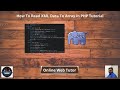 How To Read XML Data To Array in PHP Tutorial (Article Demo #6) | Online Web Tutor