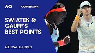 Iga Swiatek & Coco Gauff's Best Points | Australian Open
