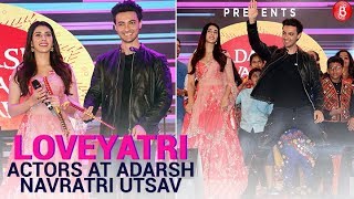 Loveyatri actors Aayush and Warina raise the tempo at Adarsh Navratri Utsav