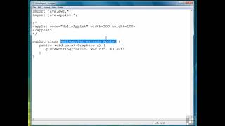 Simple Applet Example