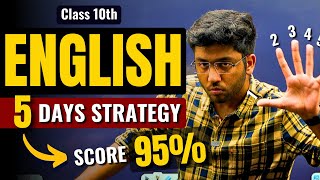 Complete English In 5 Days 🔥 | Class 10th English Strategy to Score 95% | Shobhit Nirwan