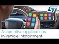 STMicroelectronics automotive applications: In Vehicle Infotainment (IVI)