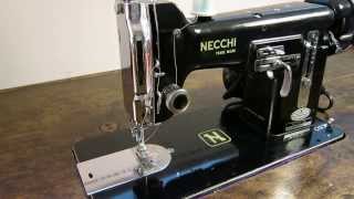 Necchi BU Nova (1953) Sewing Demonstration & Overview