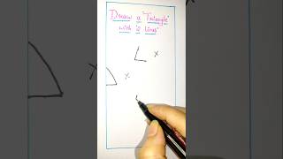 Draw a triangle with 2 lines #challenge #iqtest #game #viralshorts