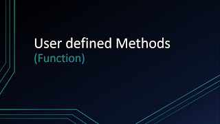 How to write user defines methods in java programming for beginners | User defined methods