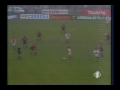 1991 november 6 dinamo bucharest romania 2 genoa italy 2 uefa cup .avi