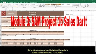 Shelly Cashman Excel 365/2021 | Module 3: SAM Project 1b Sales Dart Services/Excel 21Sam Module 3 1b