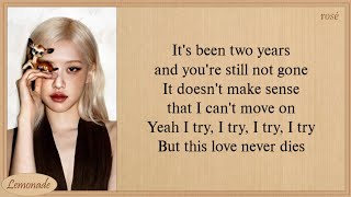 ROSÉ two years Lyrics