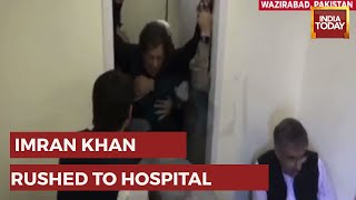 Imran Khan Seen Limping Post Assassination Attempt In Wazirabad, Rushed To Lahore Hospital
