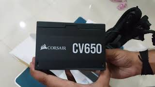 CORSAIR CV650 First unboxing and review #smps#CV650#gamingpc#corsair