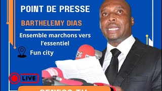 Suivez en Direct Senego tv Point de Presse de Barthélemy Dias