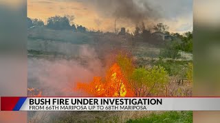 Arson investigators respond to brush fire in Adams County