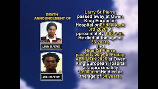 Larry St Pierre ~ Short Obituary